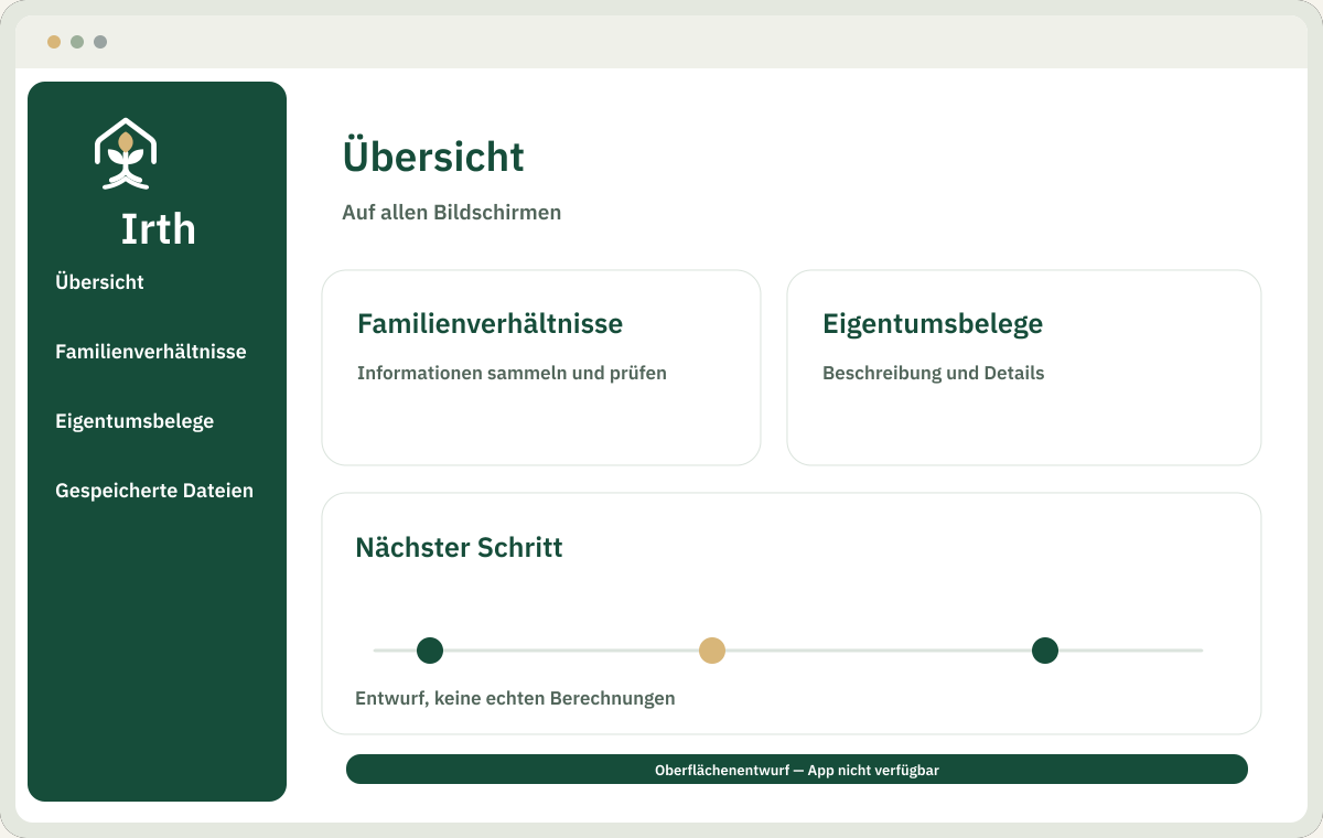 Illustrativer Oberflächenentwurf — Desktop